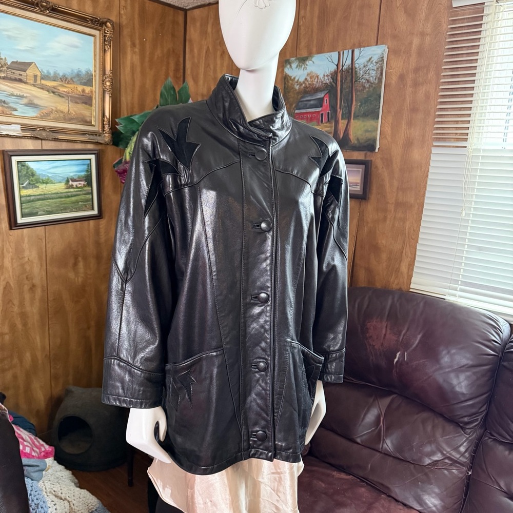 Buttery Soft Vintage Black Leather Jacket